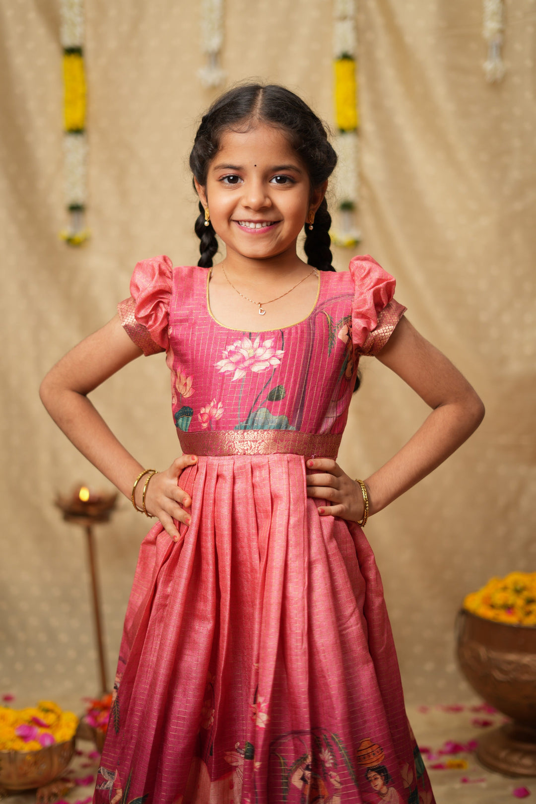 Nikazhya Pink Frock Mini| Made To Order