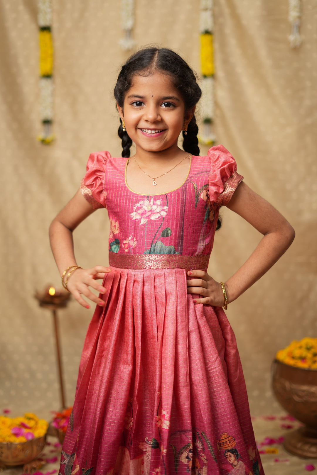 Nikazhya Pink Frock Mini| Made To Order