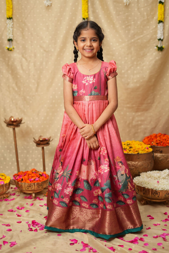 Nikazhya Pink Frock Mini | SHOBITAM