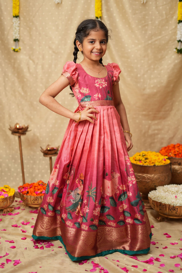 Nikazhya Pink Frock Mini | SHOBITAM