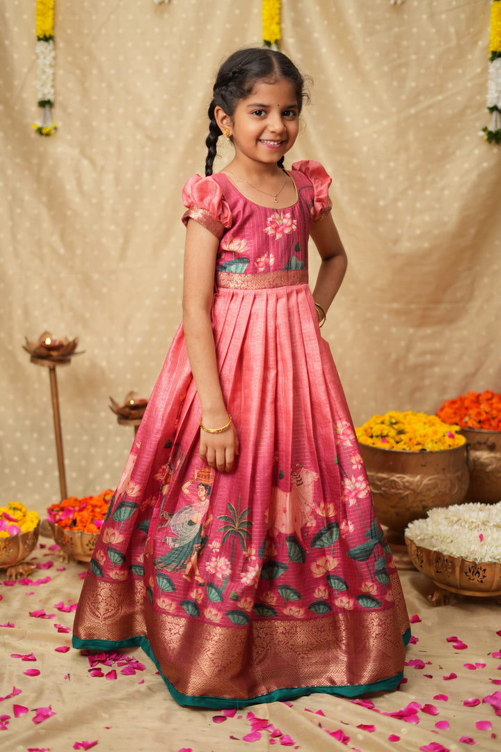 Nikazhya Pink Frock Mini| Made To Order