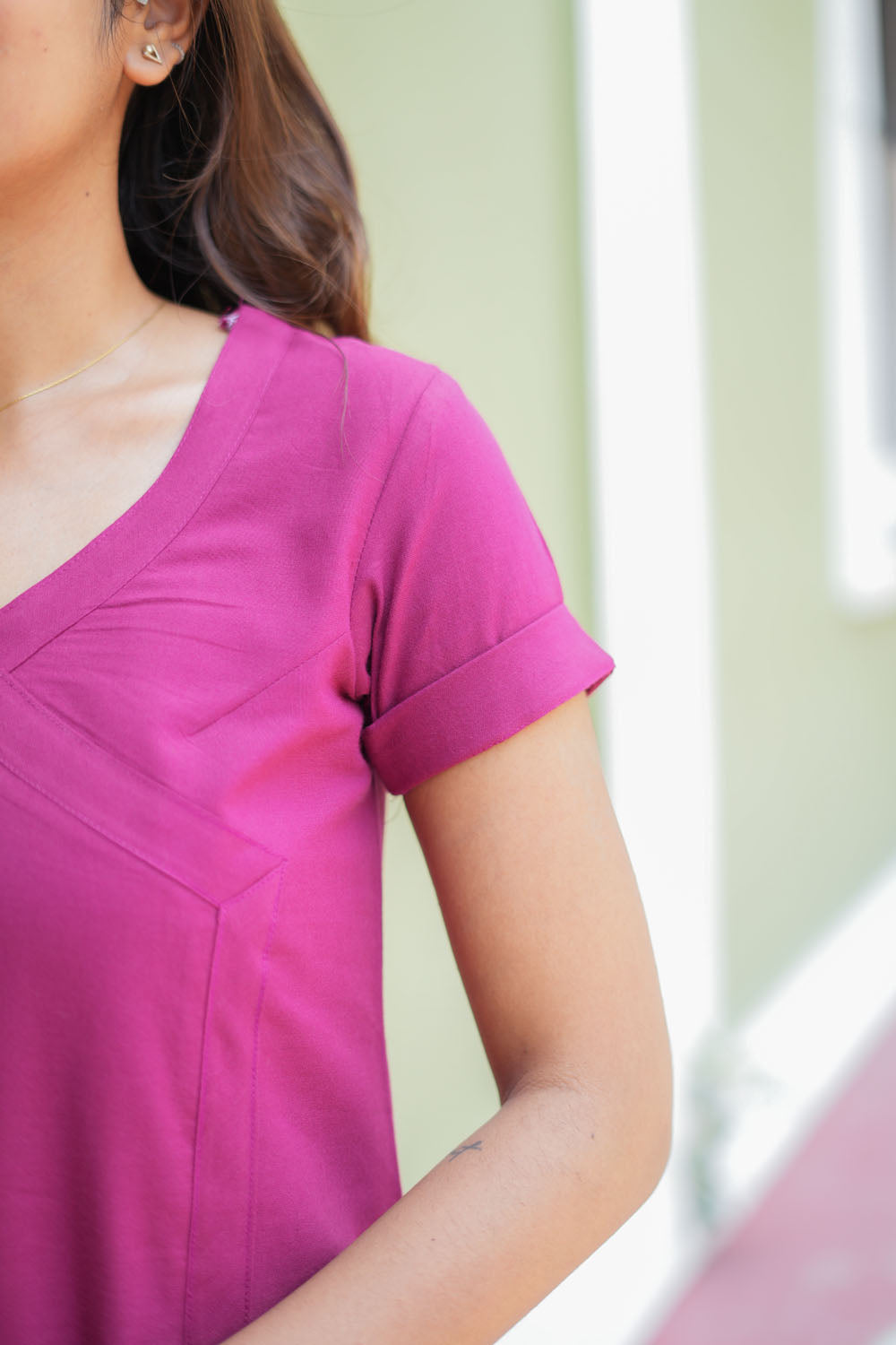 Vahini Deep Magenta Co - Ords ( Set of 2 ) | SHOBITAM