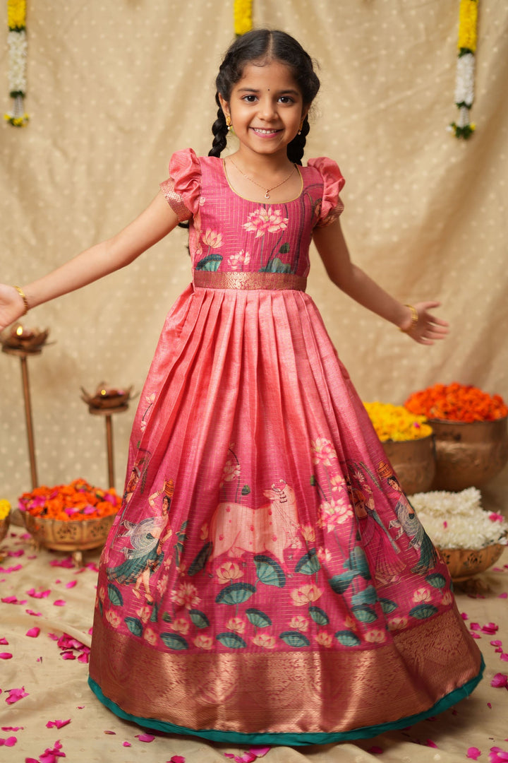 Nikazhya Pink Frock Mini | SHOBITAM