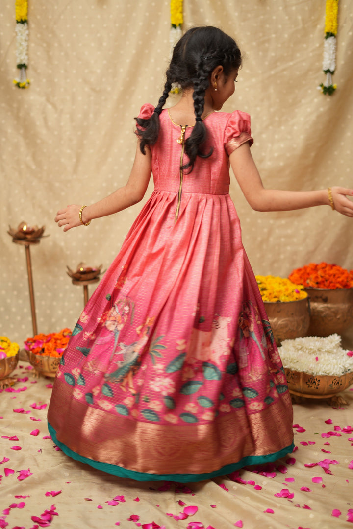 Nikazhya Pink Frock Mini| Made To Order