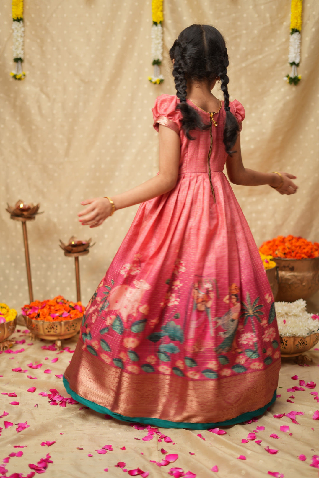 Nikazhya Pink Frock Mini| Made To Order