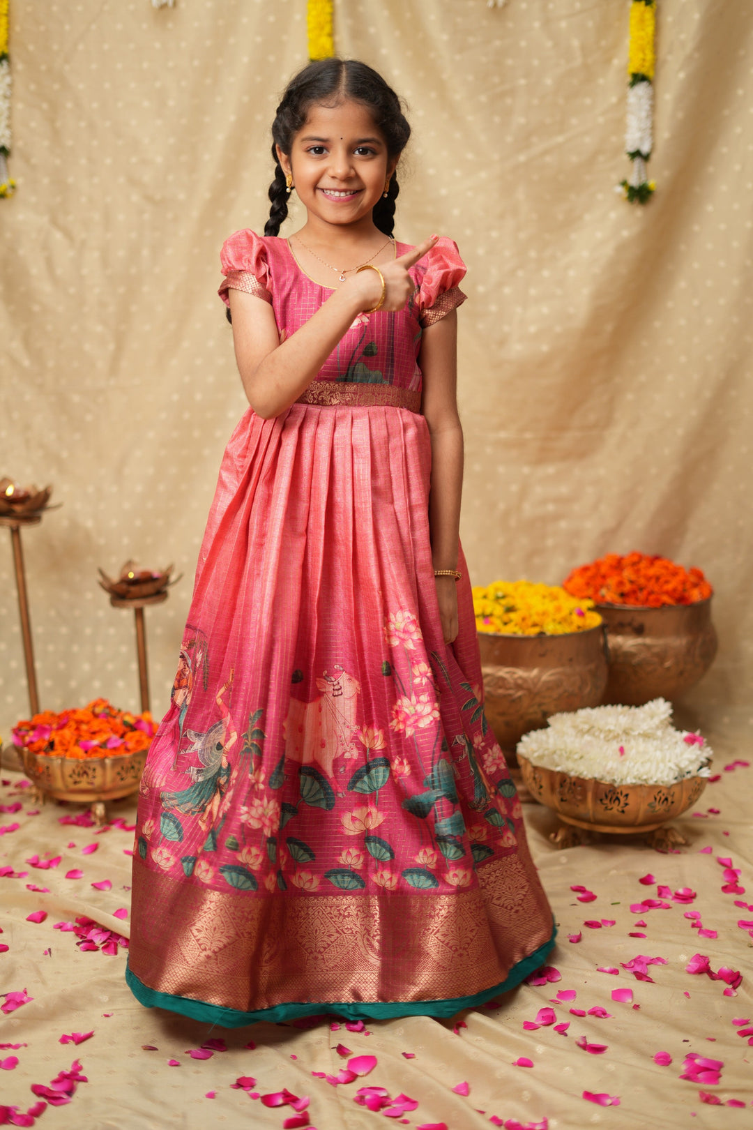 Nikazhya Pink Frock Mini| Made To Order