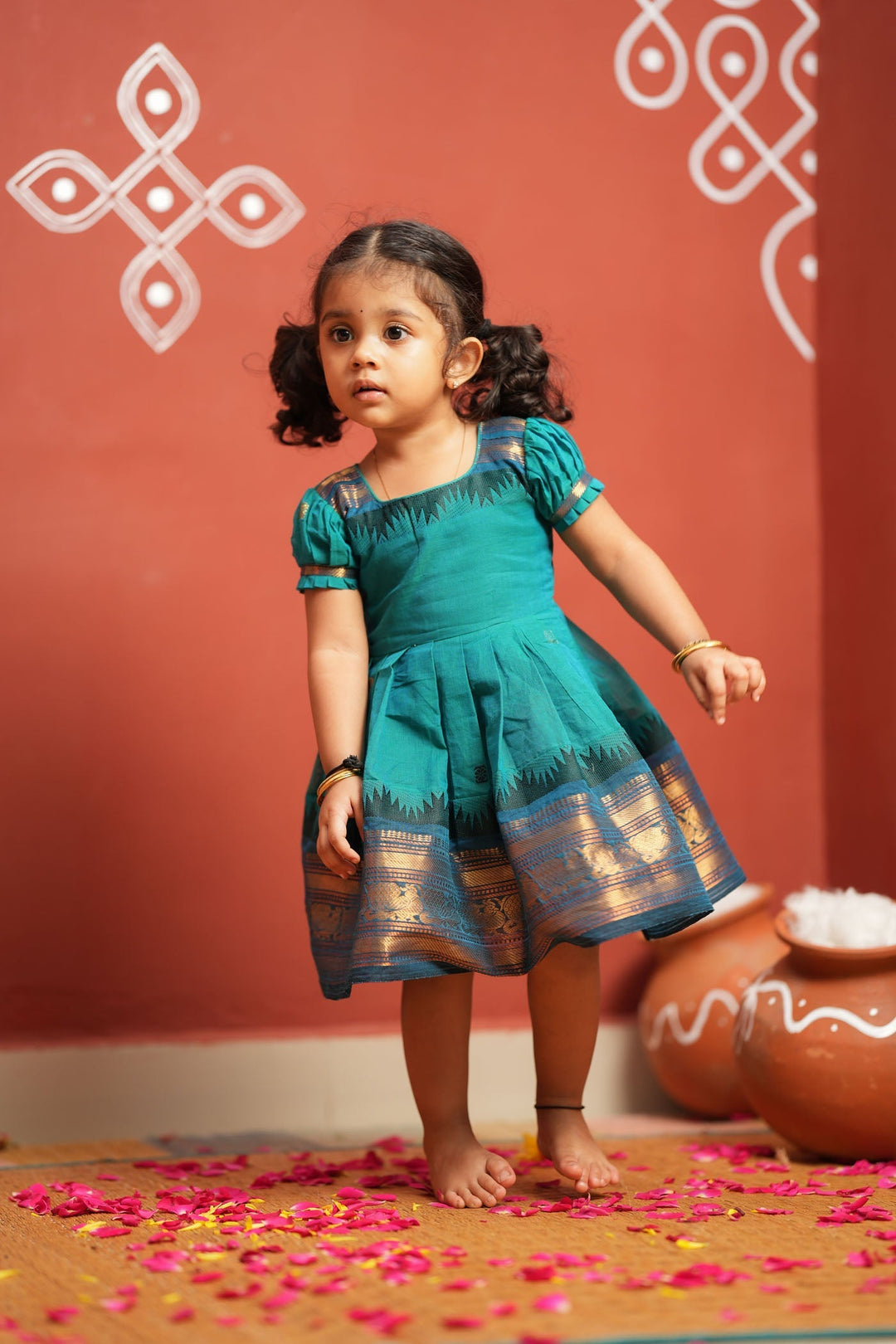 Madhuri blue frock mini | SHOBITAM