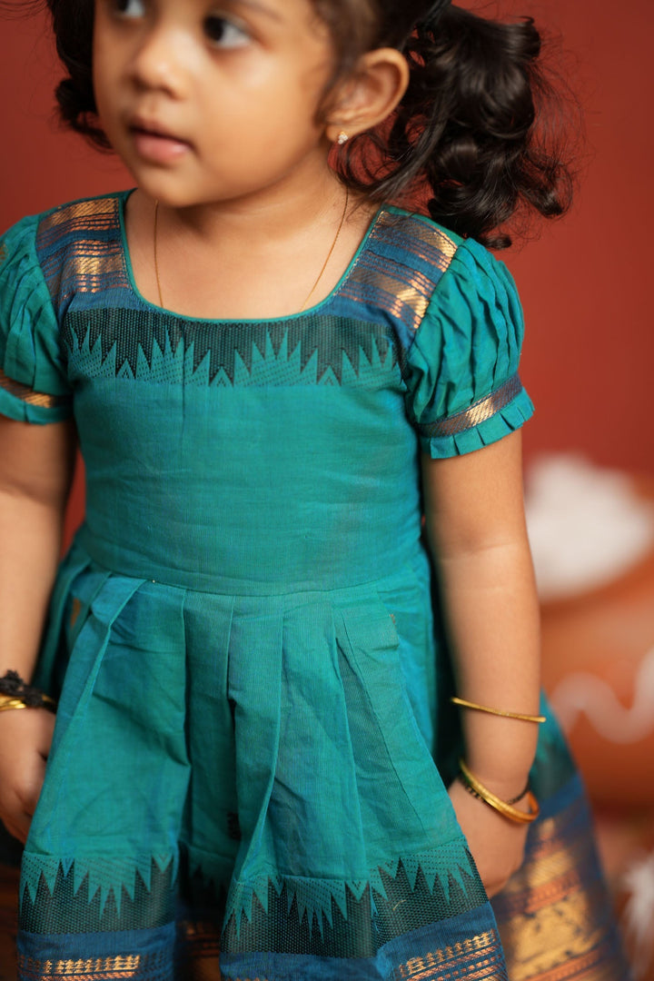 Madhuri blue frock mini | SHOBITAM