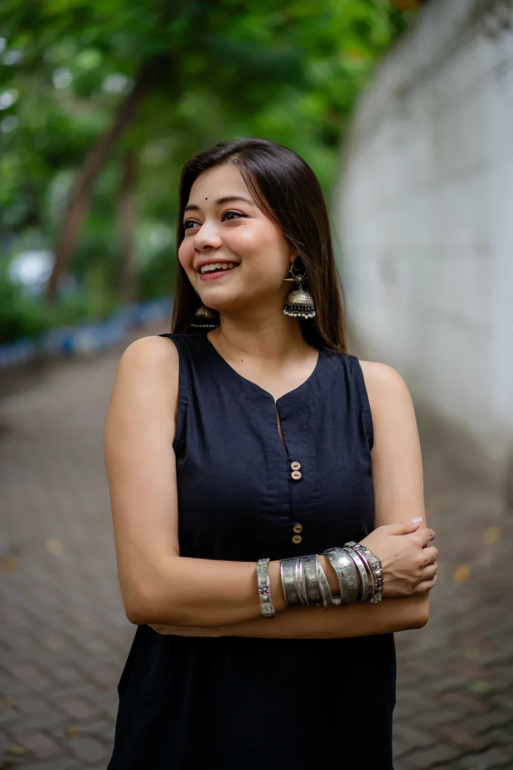 Black Khadi Cotton Co-ord Set | SHOBITAM