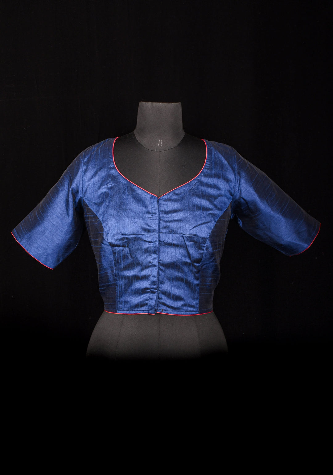 Size 42" Blue Krishna Hand Painted Blouse