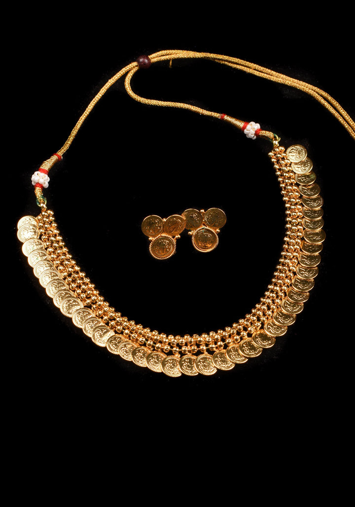 Lakshmi Coin necklace set | Shobitam Jewelry