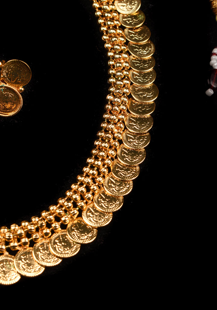 Lakshmi Coin necklace set | Shobitam Jewelry