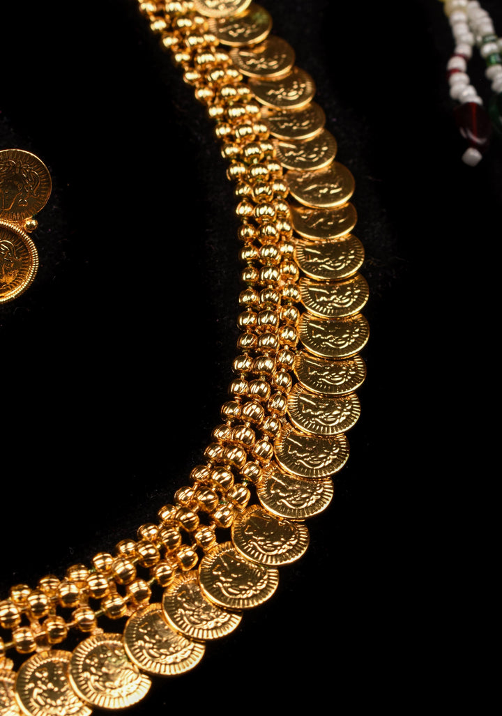 Lakshmi Coin necklace set | Shobitam Jewelry