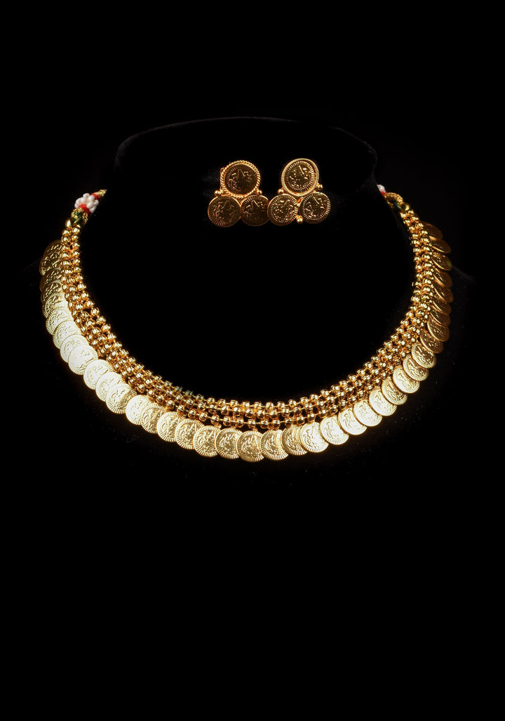 Lakshmi Coin necklace set | Shobitam Jewelry
