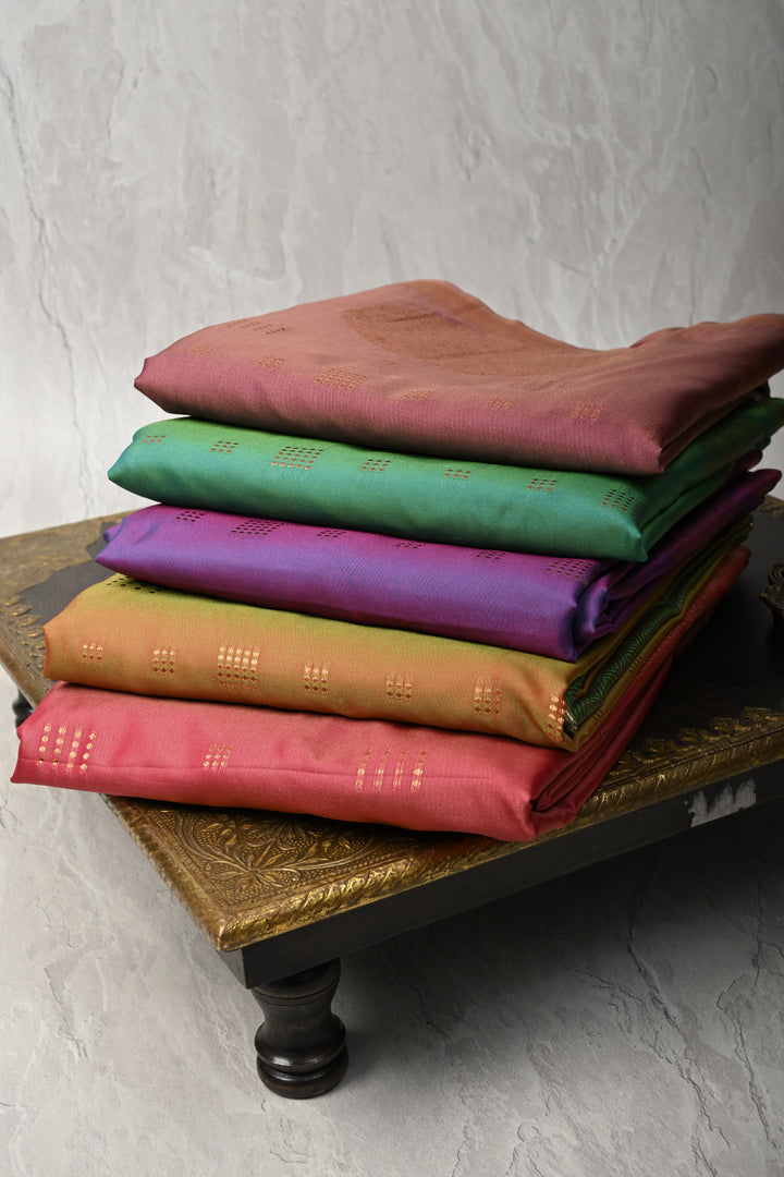 Discounted Bundle of 5 Semi Silk Assorted Sarees for Gift Giving