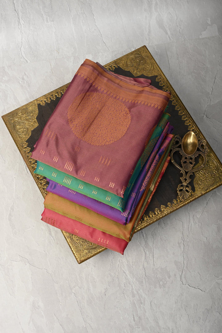 Discounted Bundle of 5 Semi Silk Assorted Sarees for Gift Giving