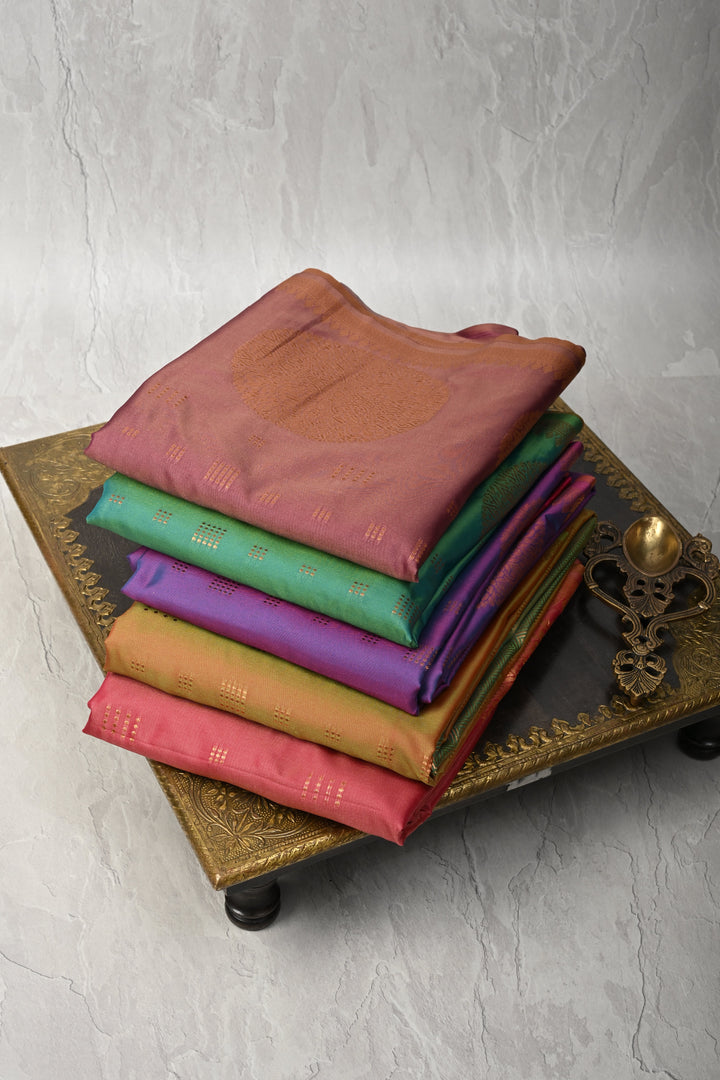 Discounted Bundle of 5 Semi Silk Assorted Sarees for Gift Giving