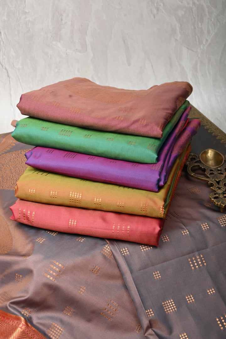 Discounted Bundle of 5 Semi Silk Assorted Sarees for Gift Giving