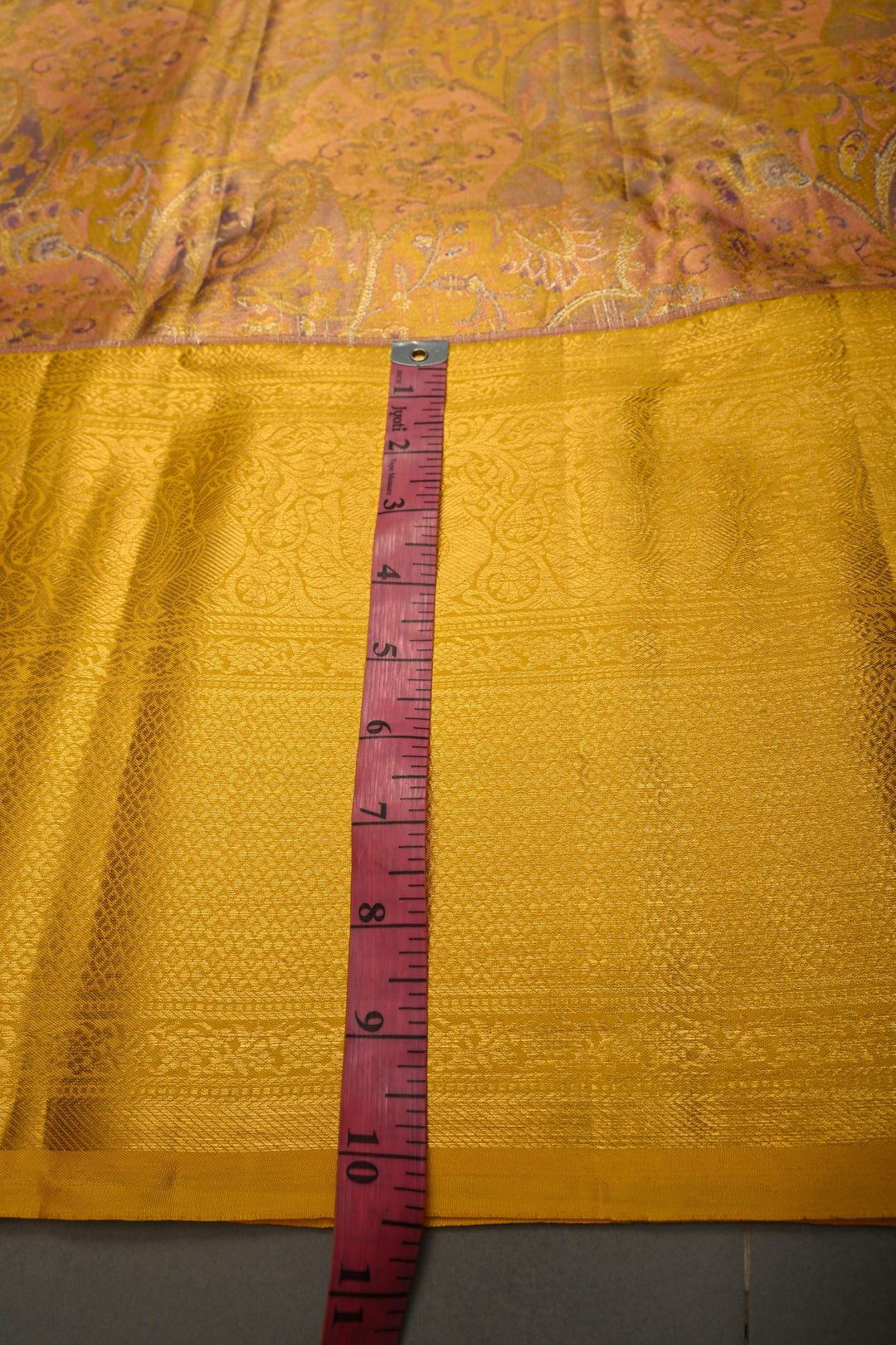 Rangkaat Style on Pure Kanjivaram Tissue Silk Saree with Meenakari Brocade and Contrast Zari Border | SILK MARK CERTIFIED | SHOBITAM