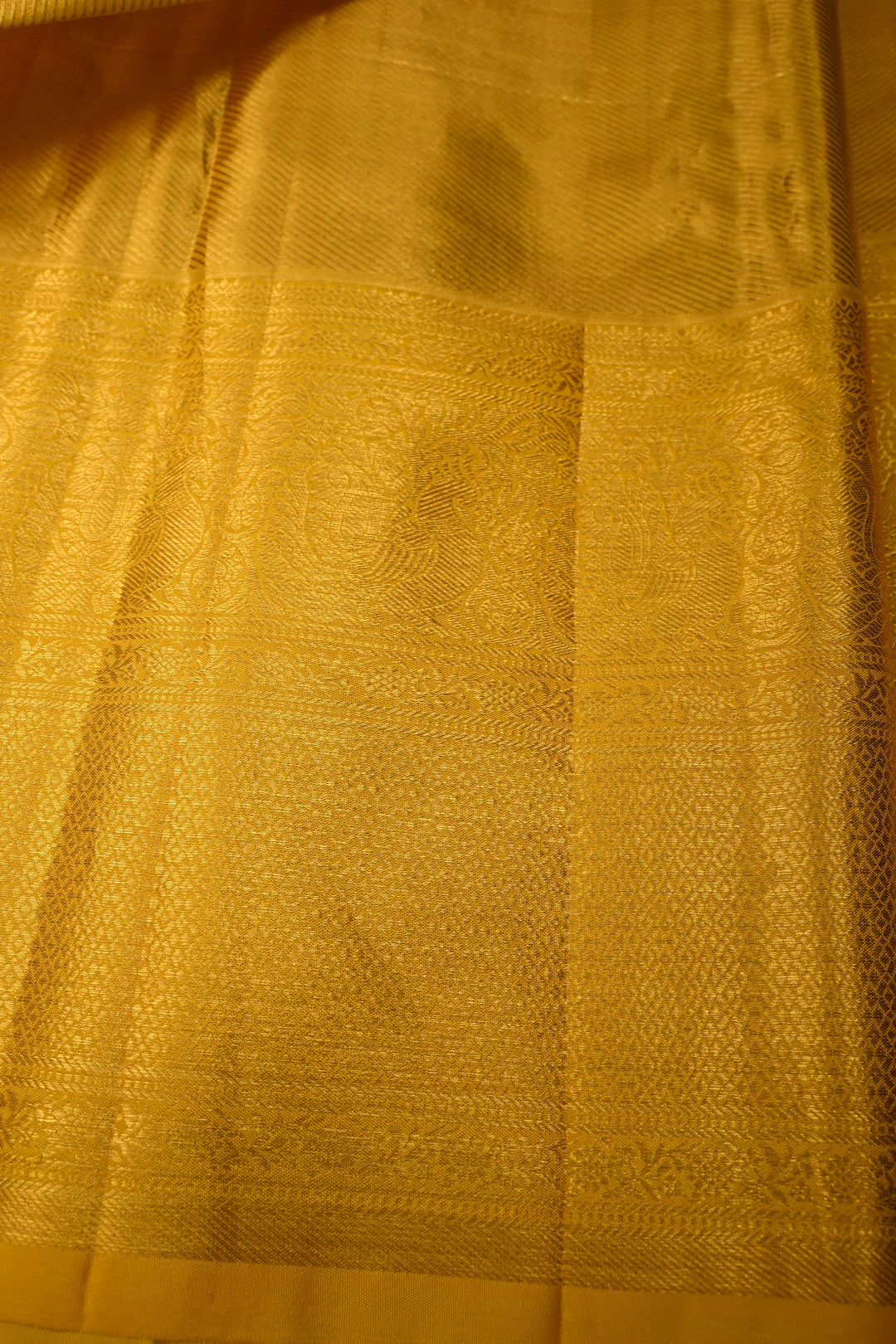 Green Rangkaat Design on Pure Kanjivaram Tissue Silk Saree with Meenakari Floral Brocade | SILK MARK CERTIFIED | SHOBITAM