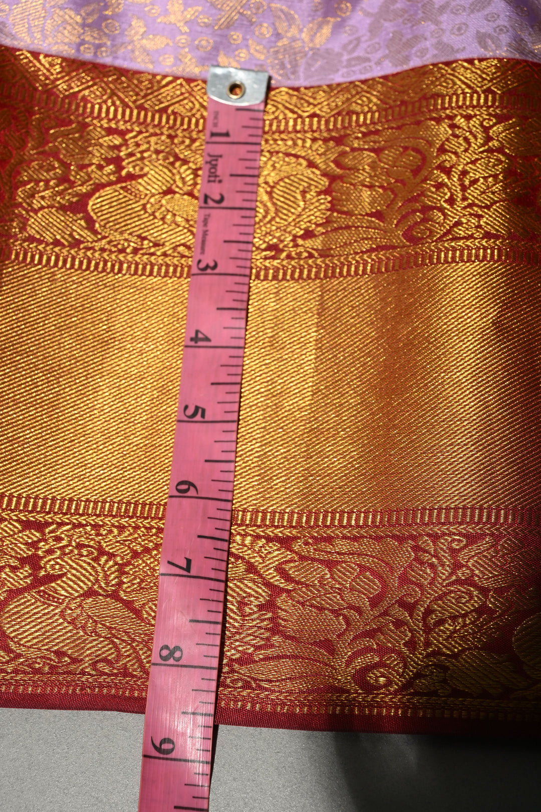 Lavender Kanjivaram Tissue Silk Saree with Meenakari Floral Brocade Jaal and Contrast Zari Border | SILK MARK CERTIFIED | SHOBITAM