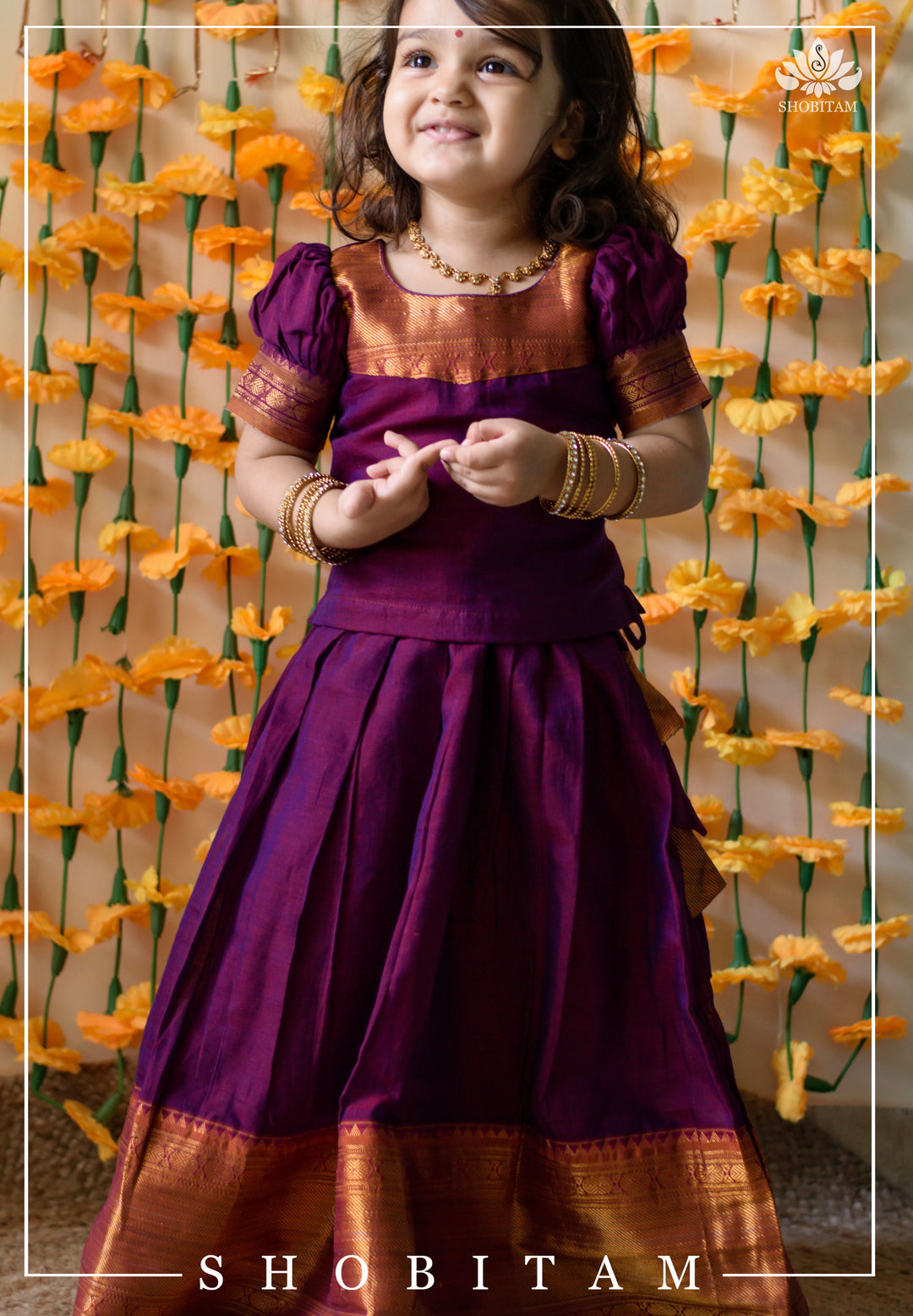 Thenmozhi Magenta Mini | Shobitam Custom Gowns and Readymades