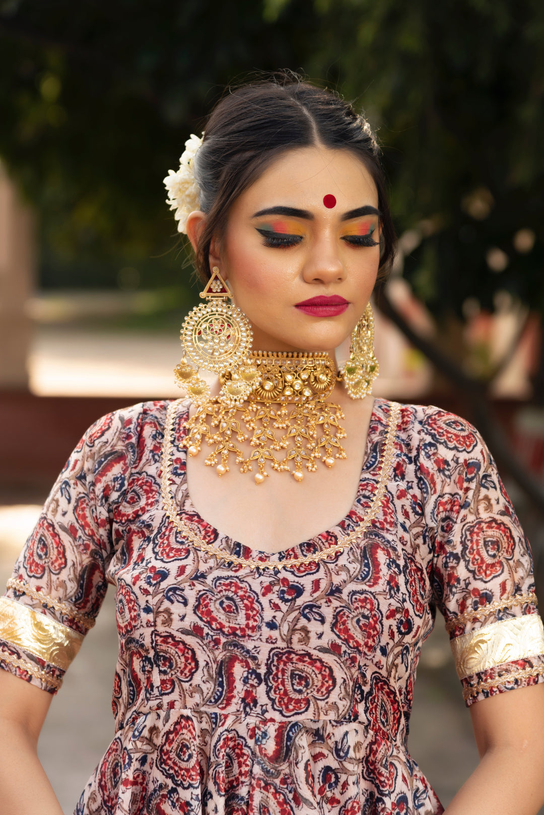 GULBAGH  ORGANZA  ANARKALI SET | SHOBITAM