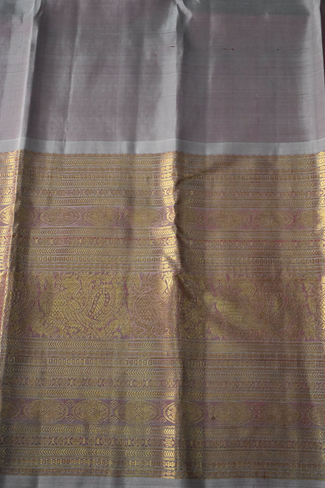 Burgundy Pure Gadwal Silk Saree with Patola Zari Brocade and Contrast Skirt Zari Border | SILK MARK CERTIFIED | SHOBITAM