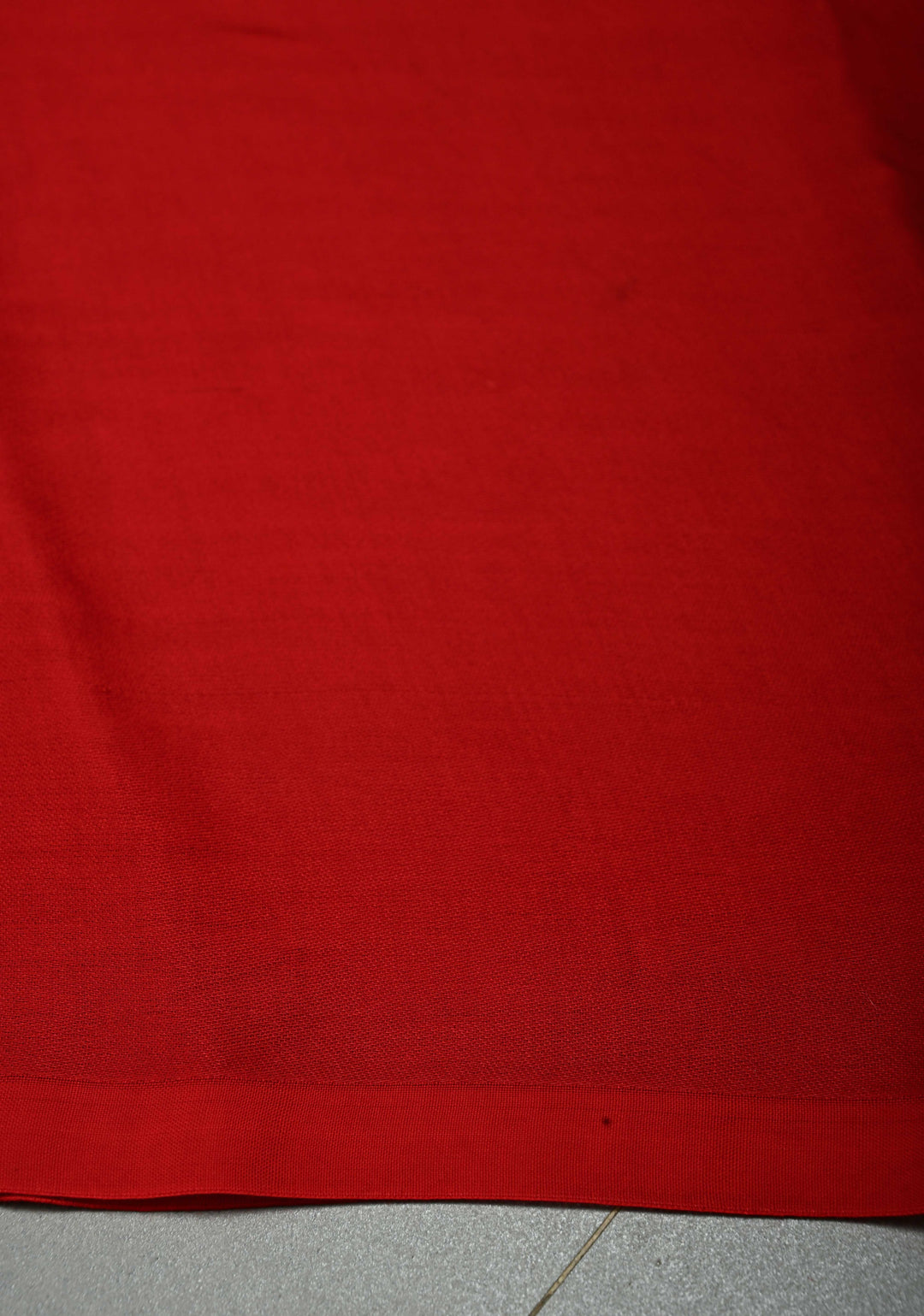 Blood Red Borderless Modal Silk Saree with Shikaargah Zari Pallu | SHOBITAM