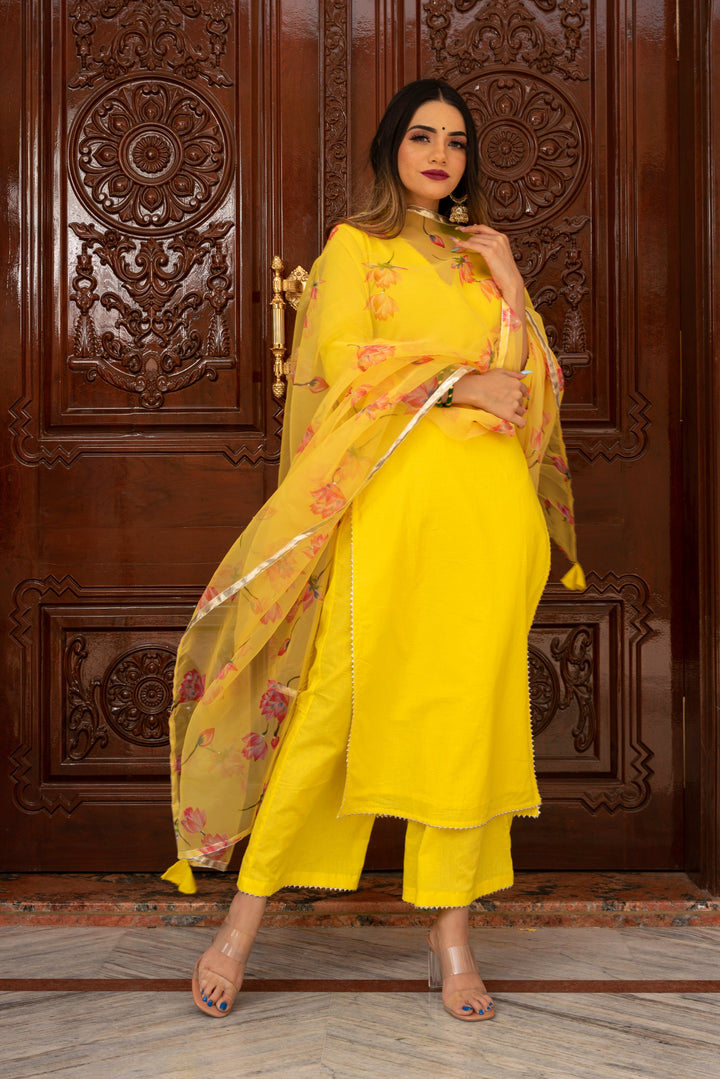 BUTTERCUP YELLOW SUIT SET | SHOBITAM