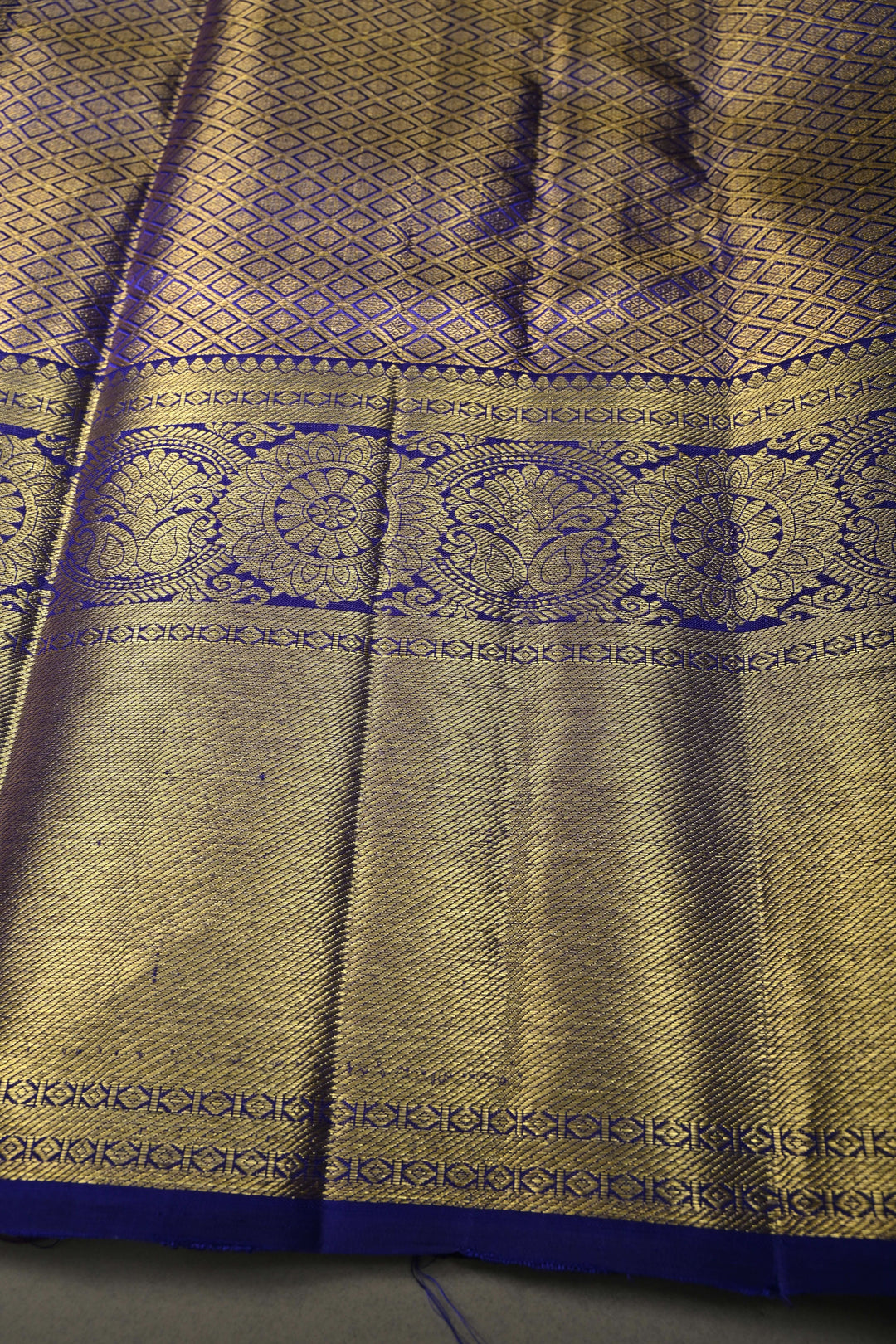 Talambralu Blush Pink-Gold Pure Kanjivaram Tissue Silk Saree with Brocade Jaal and Contrast Zari Border | SILK MARK CERTIFIED | SHOBITAM