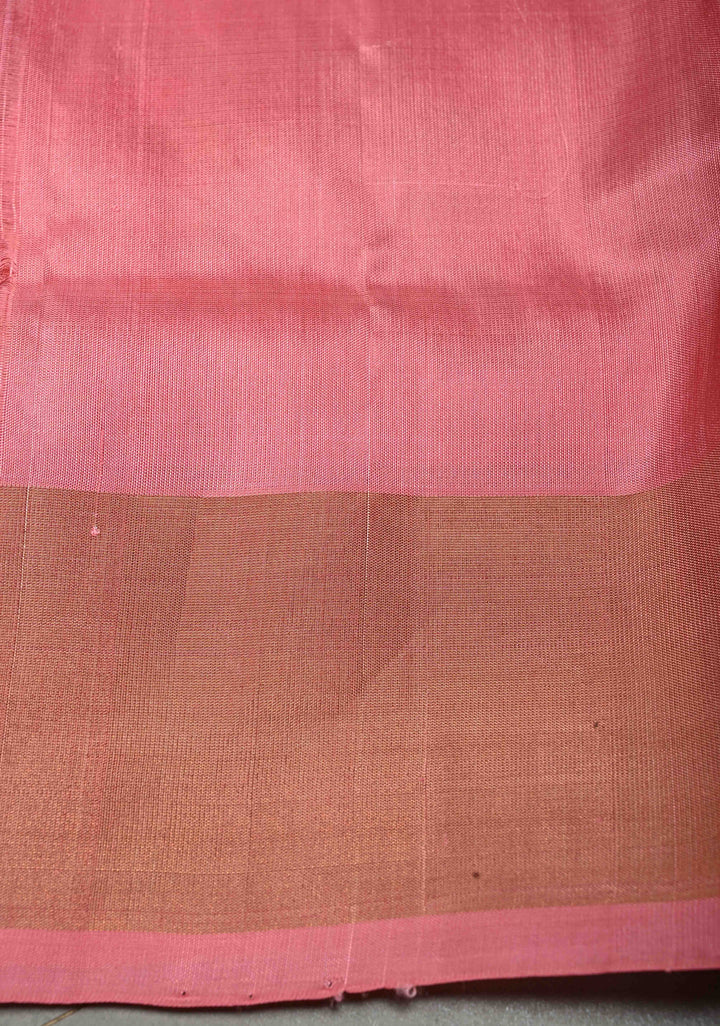 Rose Pink  Uppada Handloom Silk Saree with Meenakari Full Body Jamdani jaal and Tissue Border | SILK MARK CERTIFIED | SHOBITAM