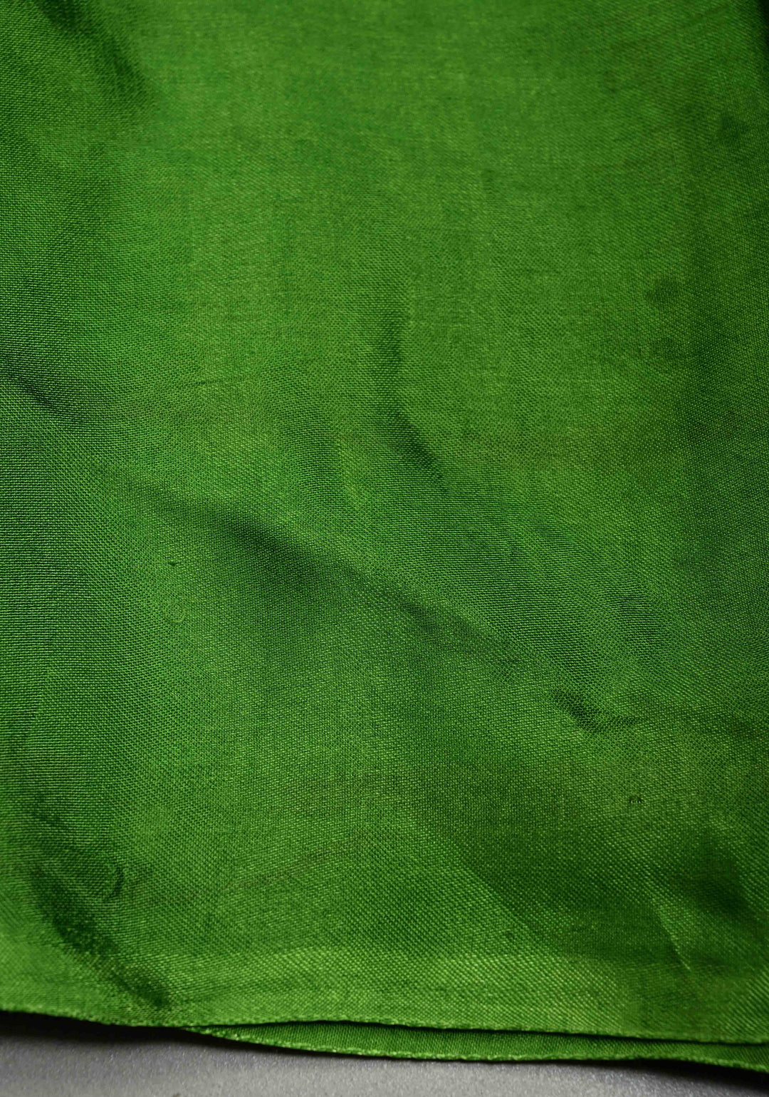 Sap Green-Indigo Block Print Half and Half Modal Silk Saree with Cutdana, Sequins, Mirror Hand Work and Lagda Patta Tissue Pallu | SHOBITAM