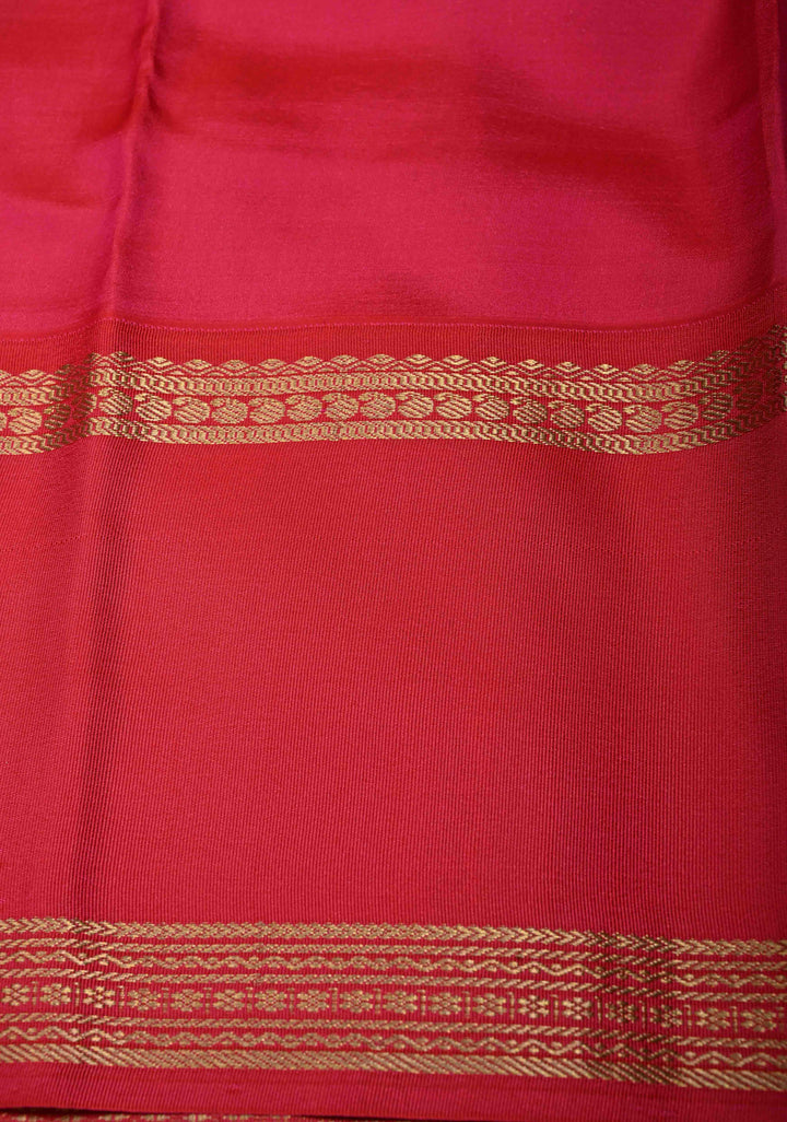 Black Pure Kanjivaram Silk Saree with Digital Print and Contrast Rettaipet Zari Border | SILK MARK CERTIFIED | SHOBITAM