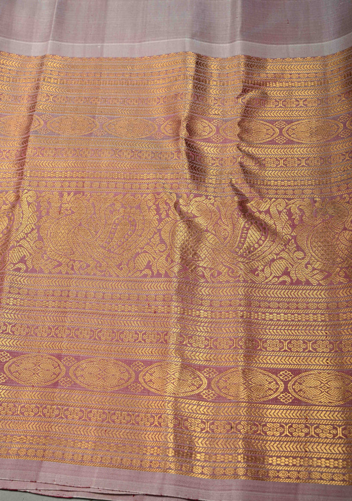 Deep Maroon Gadwal Silk Saree with Zari Buttas and Contrast Wide 16" Zari Border | SILK MARK CERTIFIED | SHOBITAM