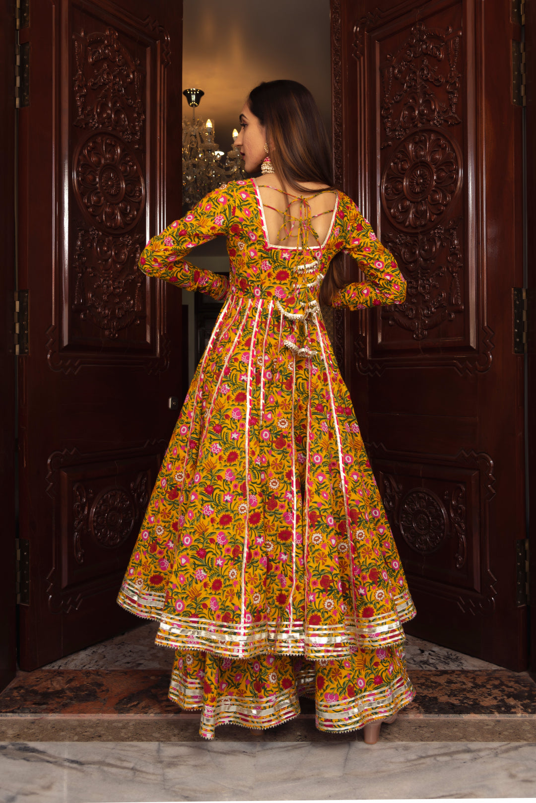MASTANI COTTON ANARKALI PLAZO SET | SHOBITAM