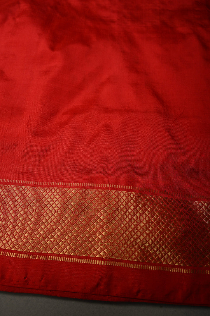 Royal Blue Pochampally Ikkat Pure Silk Saree with Pashmina Brocade and Crane Birds Panel Contrast Zari Border  | SILK MARK CERTIFIED | SHOBITAM