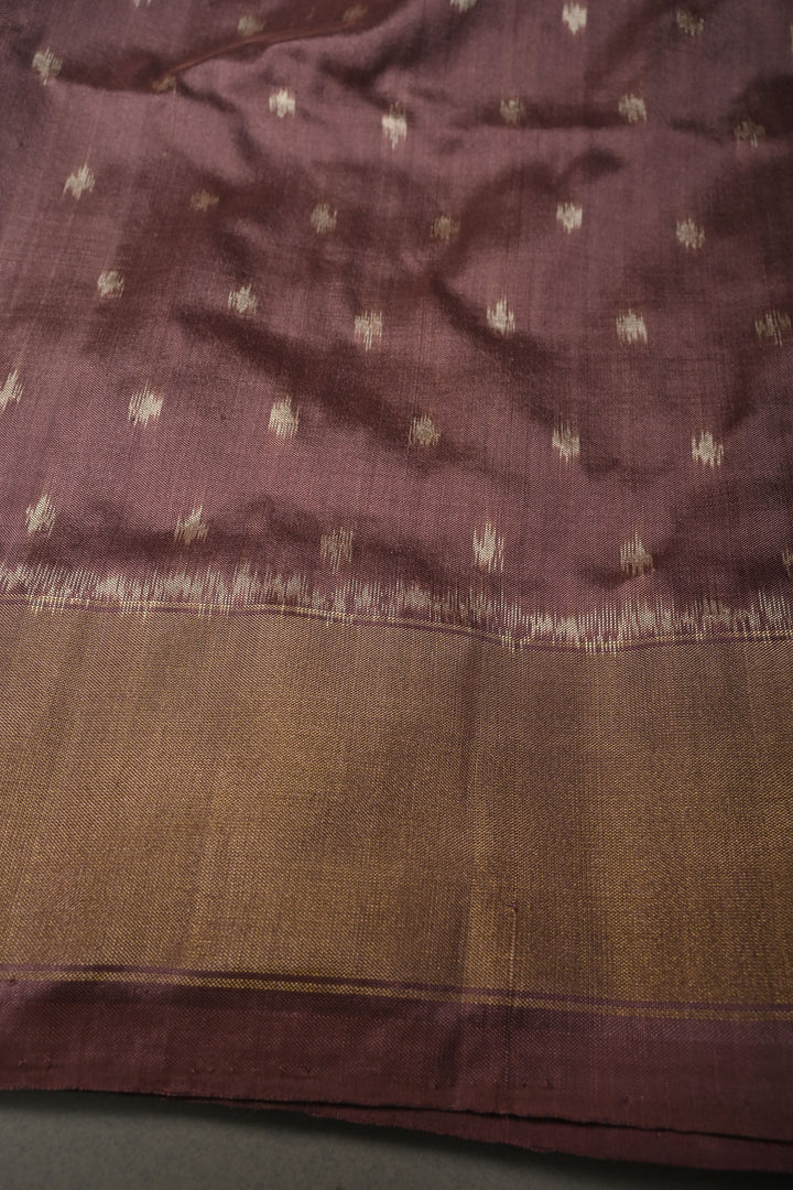 Methi Yellow Pochampally Ikkat Pure Silk Saree with Panel Design Zari Borders  | SILK MARK CERTIFIED | SHOBITAM