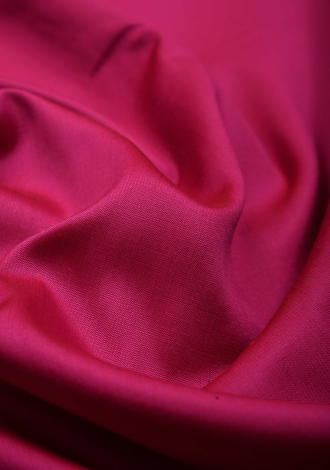 Bright Pink Semi Silk Saree with Zari Border | SHOBITAM