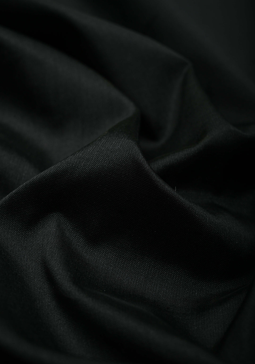 Black Semi Silk Saree with Minimal Zari Border | SHOBITAM