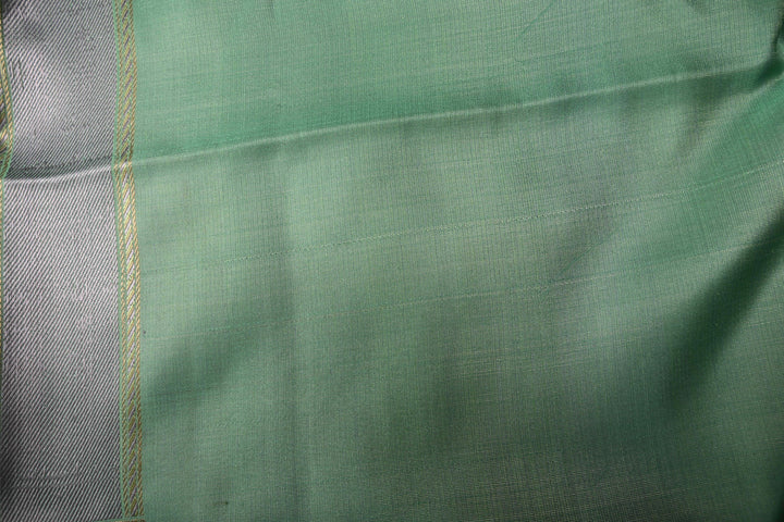 Pista Green Tanchoi Banarasi Silk Saree in Pure Silk Satin with Meenakari Floral Brocade and Border | SILK MARK CERTIFIED | SHOBITAM