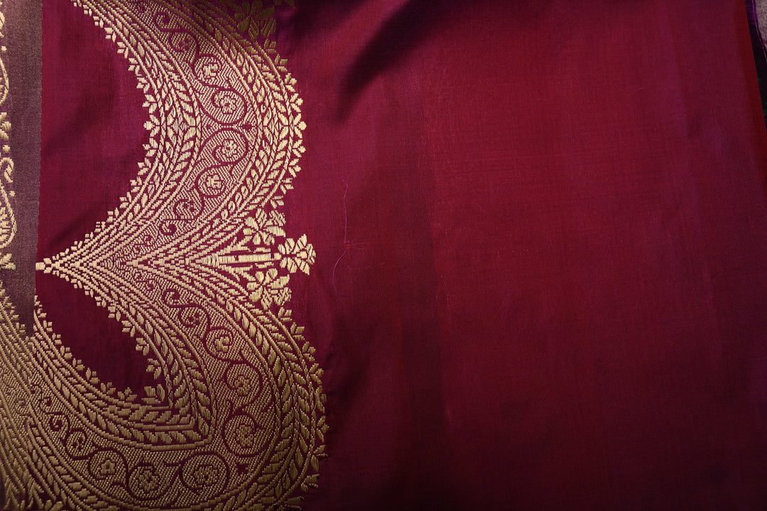 Multicolor Banarasi Katan and Tissue Silk Saree with Rangkaat  Design and Scallop Border | SILK MARK CERTIFIED | SHOBITAM