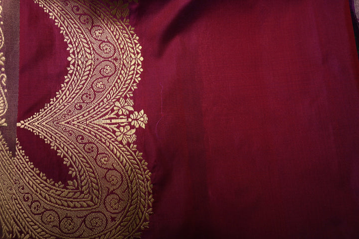 Multicolor Banarasi Katan and Tissue Silk Saree with Rangkaat  Design and Scallop Border | SILK MARK CERTIFIED | SHOBITAM
