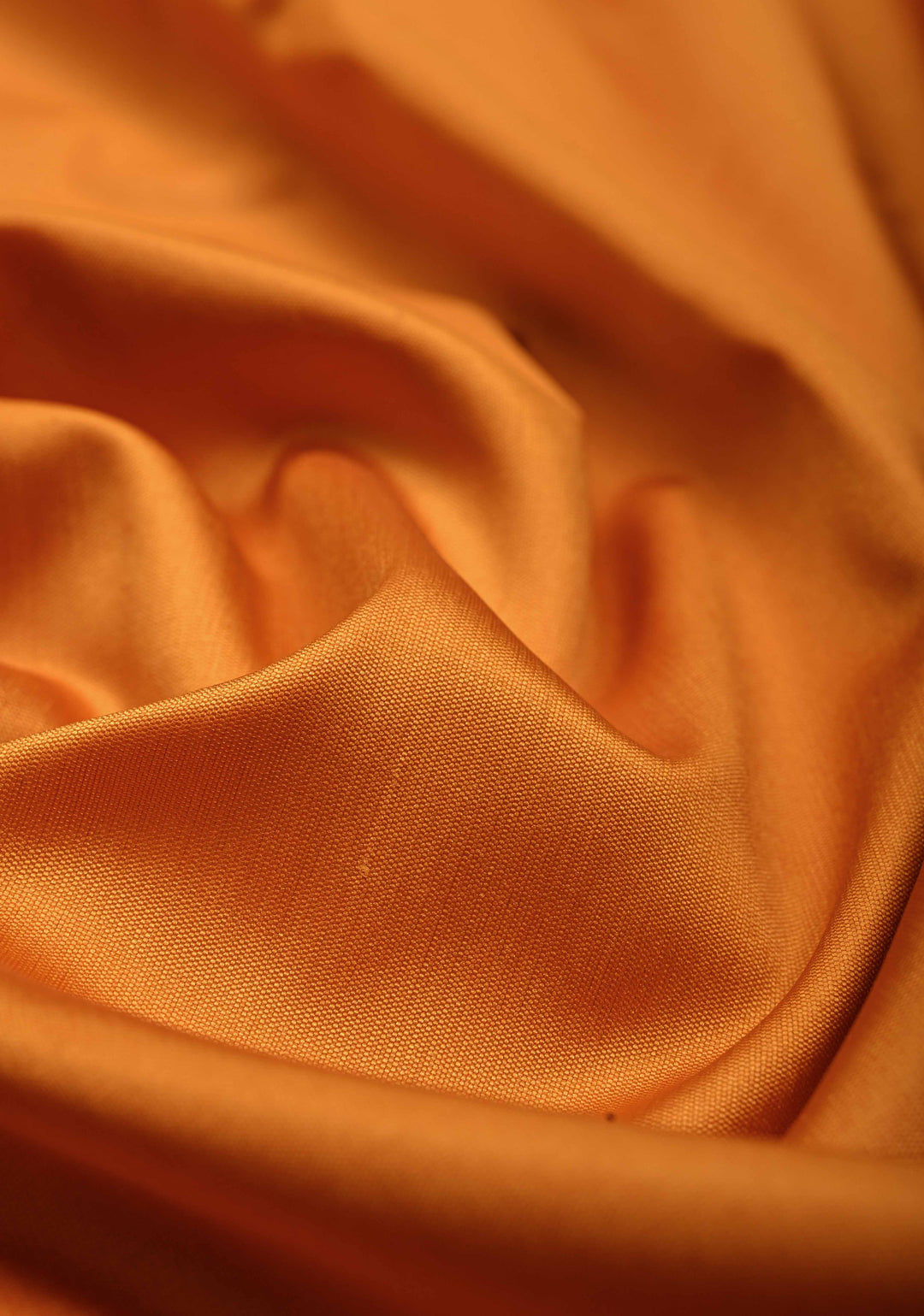 Mustard Semi Silk Saree with Meenakari Floral Minimal Zari Border | SHOBITAM