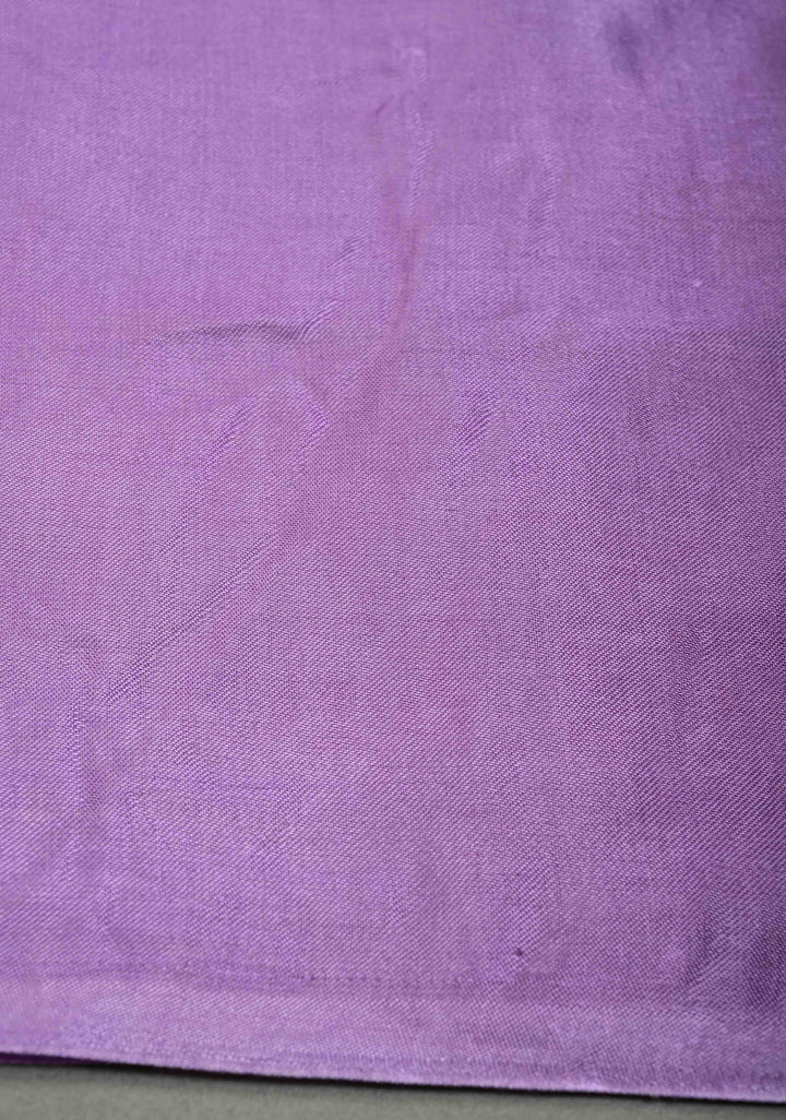 Lavender Modal Silk Saree with Lagda Patta Crushed Pallu | SHOBITAM