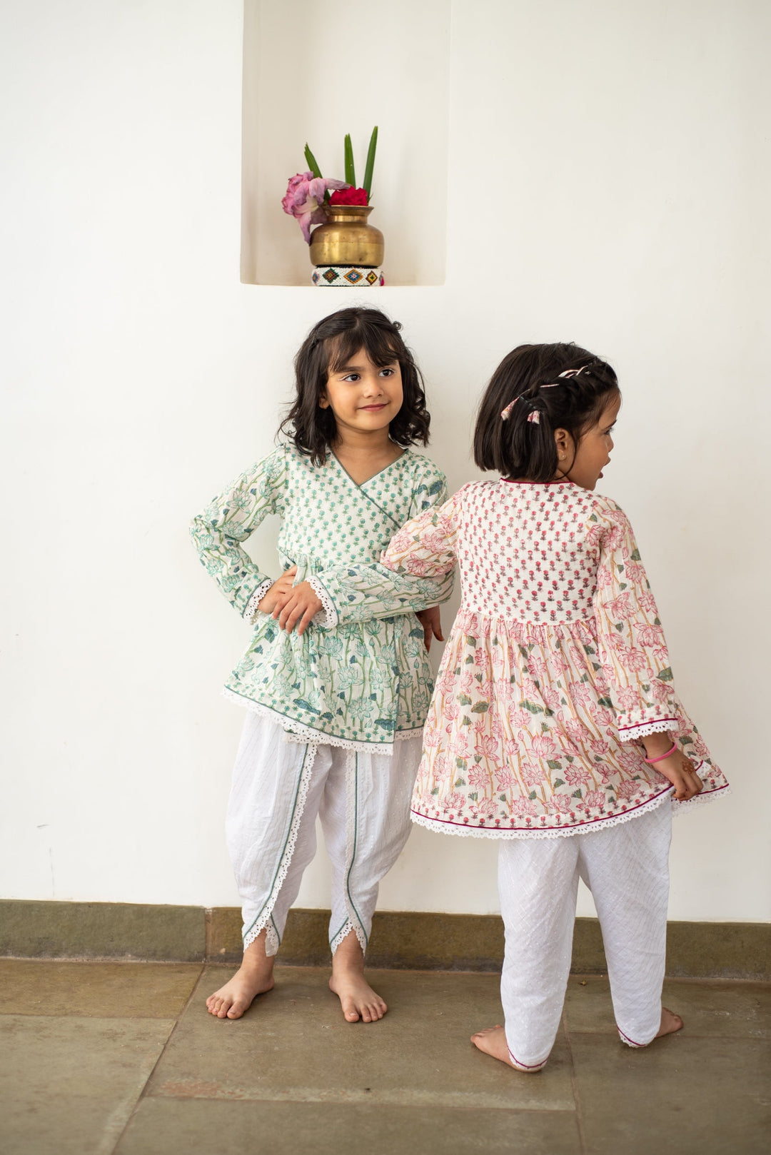 Lotus Bloom Angarakha-Dhoti Set | SHOBITAM