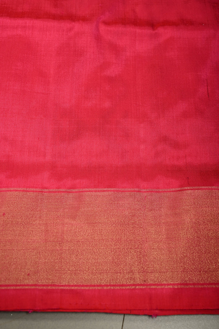 Purple Dual Tone Pochampally Ikkat Pure Silk Saree with Indonesian Design and Zari Border  | SILK MARK CERTIFIED | SHOBITAM