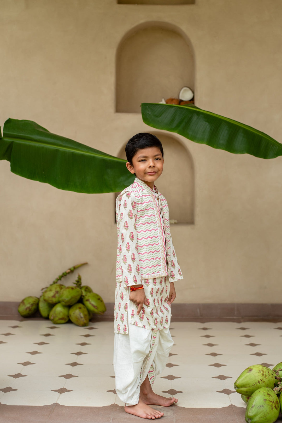 Manika Chevron Kurta Set | SHOBITAM