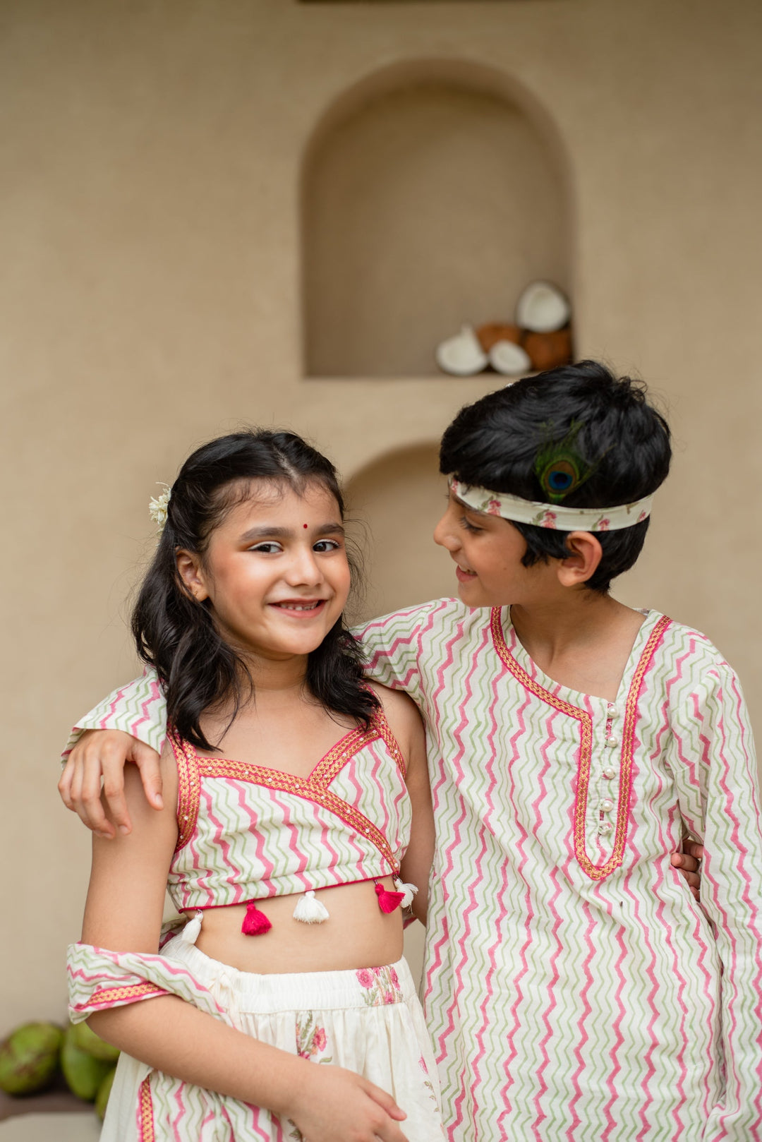 Chevron Kurta Set | SHOBITAM