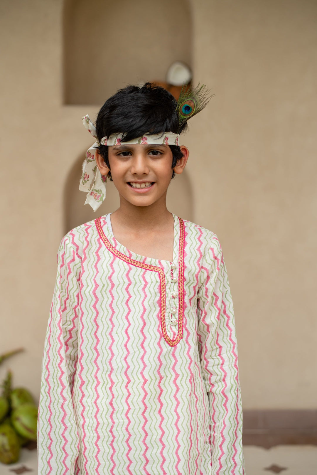Chevron Kurta Set | SHOBITAM
